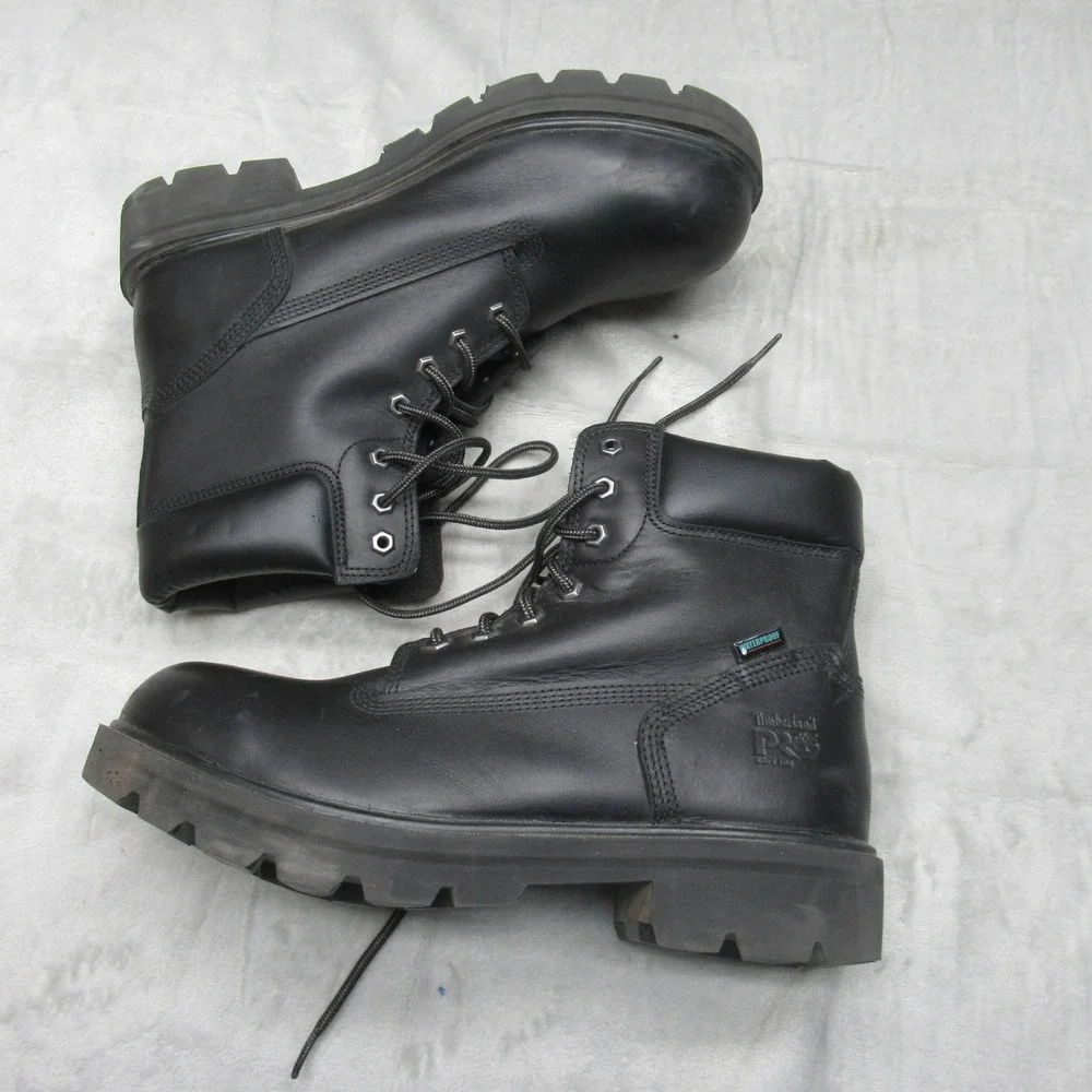 Timberland PRO Mens Boots 10.5M Black Slip Resistant Waterproof Safety‎ Toe Work